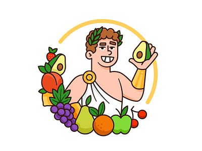 God of Fruit Logo Design