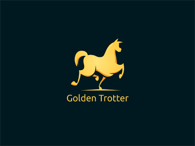 Golden Trotter animal awards fine gold golden horse luxury prize run stables trot work