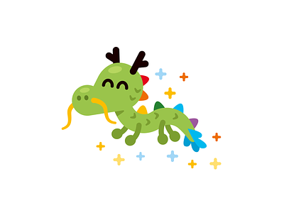 Baby Dragon Logo Mascot