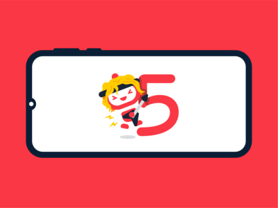 HugoSave Rock Band Countdown band branding cartoon character countdown creative cute design digital flat funny illustration kawaii mascot music presentation project rock ui vector