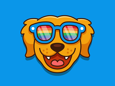Dog Rainbow Glasses