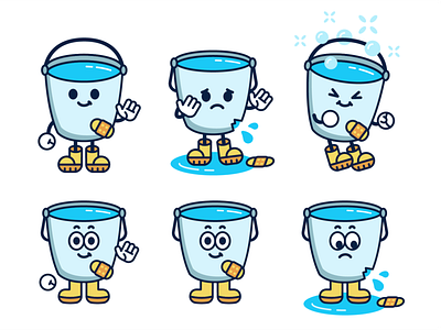 Bucket App Mascot Variants