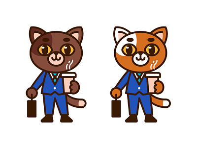 Business Cat Mascot