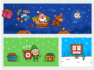 Christmas Theme Banner Designs, Themes, Templates And Downloadable Graphic  Elements On Dribbble