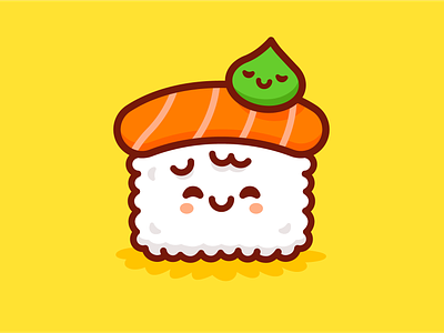 Sushi Kawaii Logo Mascot