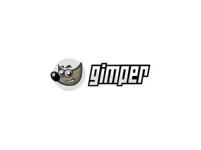 Gimper The Gimp Community animal blog community gimp logo mark program refresh restyle simple