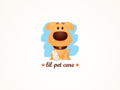 Lil Pet Care animal care cute dog funny little logo pet puppy veterinary