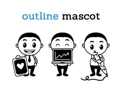 Outline Character Mascot