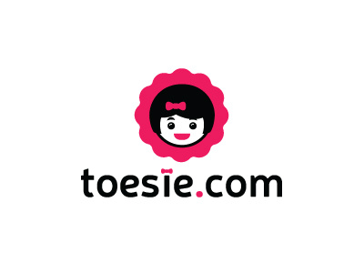 Toesie.com dress e commerce funny girl girly kawaii logo lovely pink shop smile woman