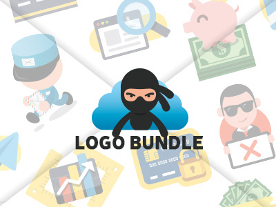 Logo Bundle bundle hosting icons logo logo bundle logo e commerce logo icon logo service logo template logo web developed mail ninja