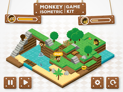 Monkey Isometric Game Kit