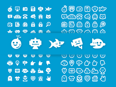 60 Smiling Funny Icons/Stickers creative icons emoji emoji icons emoticon flat icons fun icons funny icon smile sticker icons stickers ui icons