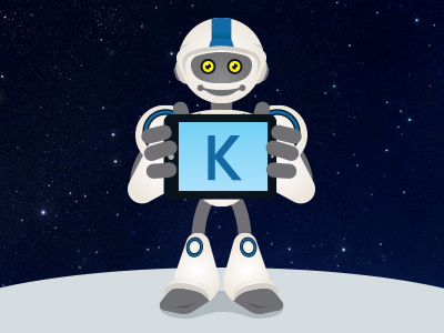 Kensington Robot Mascot