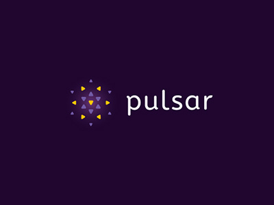 Pulsar creative design galactic geometric light pulsar shine space star sun triangle web