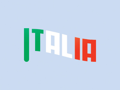 Italia flag font italia italy letterhead logo mark typographic word