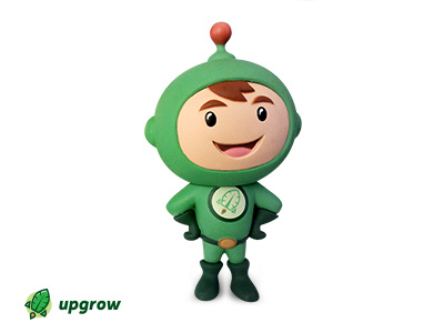 Upgrow Toy Mascot cartoon friendly game character mascot play plaything spaceman start up toy toy design vinyl