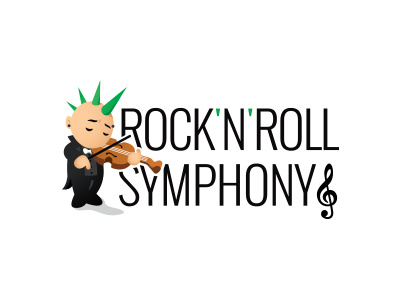 Rock'N'Roll Symphony appearances artistic frack music music logo punk rock rocknroll smoking song symphony violin