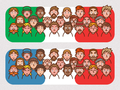 Flag Avatar Creator avatars cartoon character colored element flag france infographics italy mascot nation people