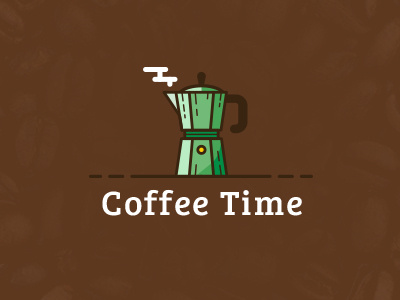 Coffee Time breakfast cappuccino coffee coffee shop drink espresso icon illustration italy logo mocha moka