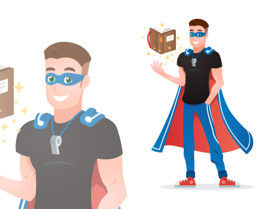 Trainer Teacher Superhero Mascot