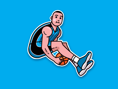 Sticker Aaron Gordon Slam Dunk 2016 Tribute 2016 all star basket basketball character game mascot nba player slam dunk sticker tribute