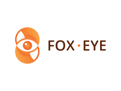 Fox Eye creative design eye fox animal geometric human logo mark brand mark negative space simple watch web