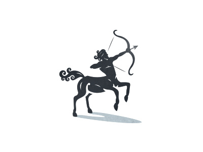 Centaur Logo ancient archer brand centaur heraldic horse logo mascot monochrome myth mythological silhouette vintage