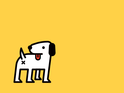 Buddy animal banana best friend cartoon dog friendly funny laugh logo mascot snoopy yellow