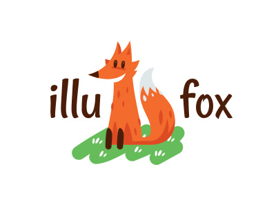 Illu Fox animal cartoon character children creative fairy tale fantasy fox foxy illustration orange tail