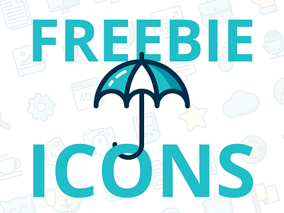 Freebie Icons cartoon flat free free icons freebie icons icons set kit pack resource umbrella vector icon