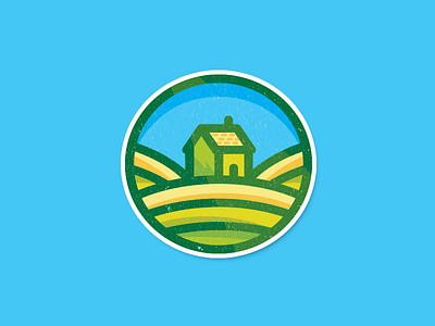 Biofarm logo badge agriculture badge bio biologic biological countryside farm flat green house logo nature organic vegetable