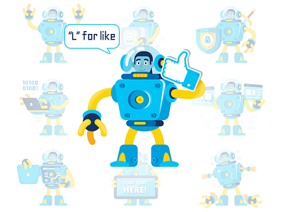 Robot Exoskeleton Mascot astronaut cartoon character exoskeleton illustration like machine mascot robot social superhero tech technology