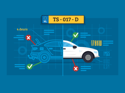 tussendoor.nl - Illustration 07 analysis blue car digital flat illustration internet program scan tech technology vehicle wp