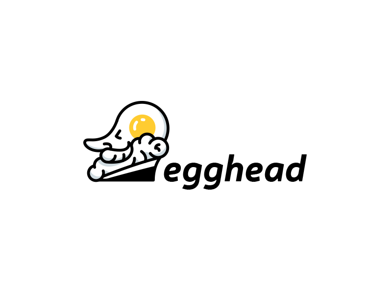 Egghead logo design v.2 by Manu on Dribbble
