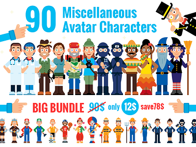 90 Miscellaneous Avatar Characters