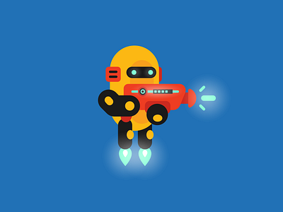 Space Hero Game Assets android app character flat funny game hero robot simple soldier space sprites