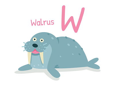 Animal Alphabet - Walrus