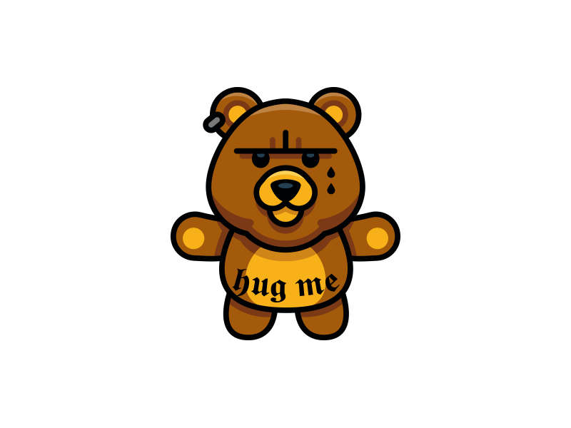 Gangsta Bear - the gangster bear by Manu on Dribbble