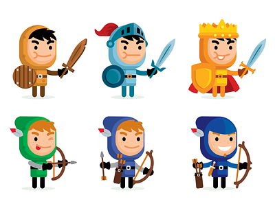 30 Fantasy Vector Characters - level up