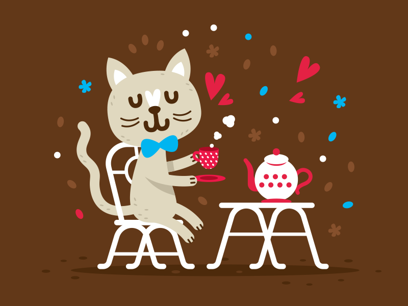 Cute Animals - Cat by Manu on Dribbble