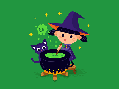 Cute Witch Designs Themes Templates And Downloadable Graphic Elements On Dribbble