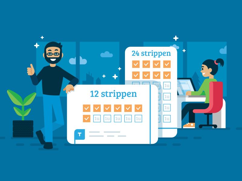 tussendoor.nl - Illustration 12 ui illustration team mascot plugin web landing page character office flat illustration promo card