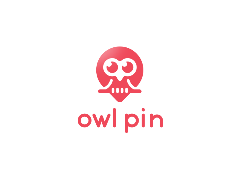 Owl Pin Logo Design By Manu On Dribbble