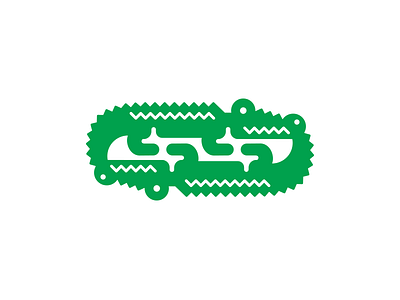 Twin Crocs logo design by Manu on Dribbble
