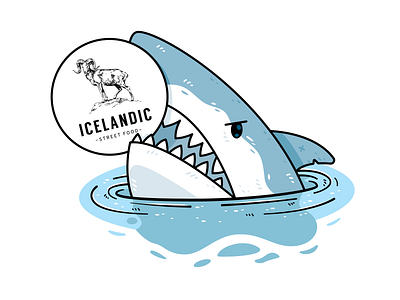 T-shirt Illustrations for Icelandic Street Food Restaurant