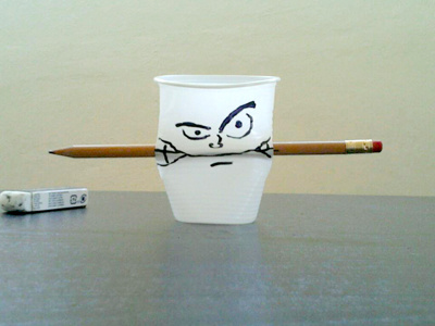 Work It Hard angry creative drink face fun funny pencil photo plastic rubber work