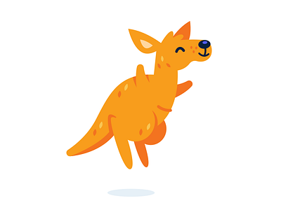 Wellaby.ca Mascot animal australia cartoon character children creative cute design flat funny happy icon illustration kangaroo logo mascot sticker sweet vector wallaby