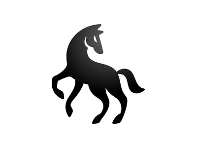 Dark horse Logo Design animal black black and white blason crest design elegant flat graphic horse logo luxury mascot minimal shapes silhouette simple strong valuable vector