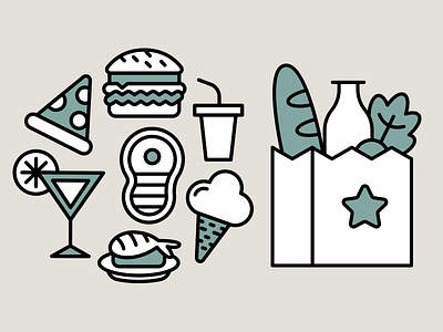 Food Icons Design