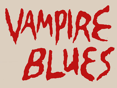 Vampire Blues Logo brand film horror logo movie short movie typeface